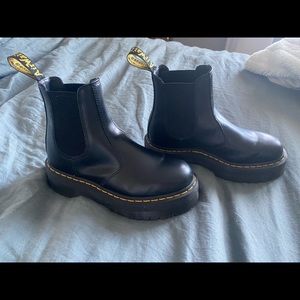 Dr. Martens Black Platform Chelsea Boots